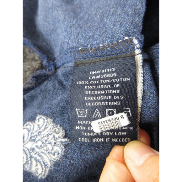 Robert Graham Shirt Large Pullover T Tee Heathered Slub Cotton Crewneck - Picture 12 of 13